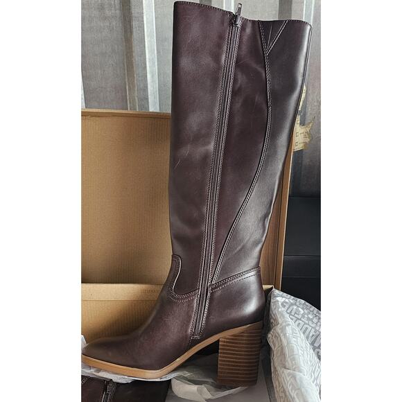Giani Bernini Women's Odettee Memory Foam Block Heel Knee High Riding Boots 9.5 - Picture 3 of 5